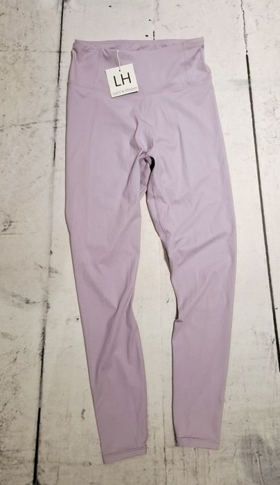 Legginsy sportowe lycra S M fiolet lilia nowe