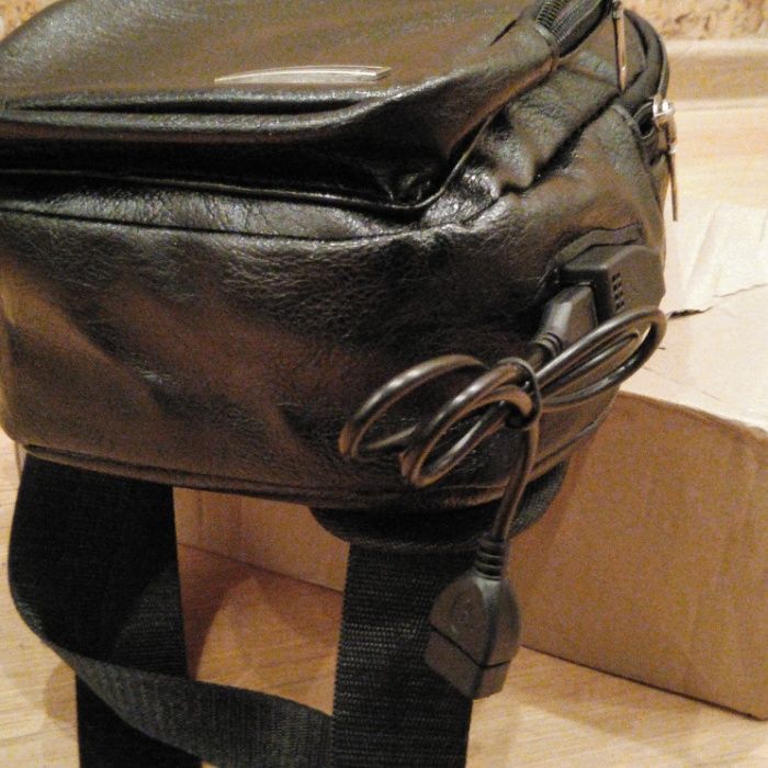 Повсягденна модна шкіряна сумка з USB зарядкою -Chest-