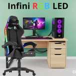 Fotel Gamingowy Infini LED Podświetlenie, Dla Gracza