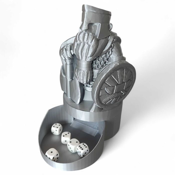 Pomnik krasnoludzkiego wojownika – wieża na kości - dice tower!