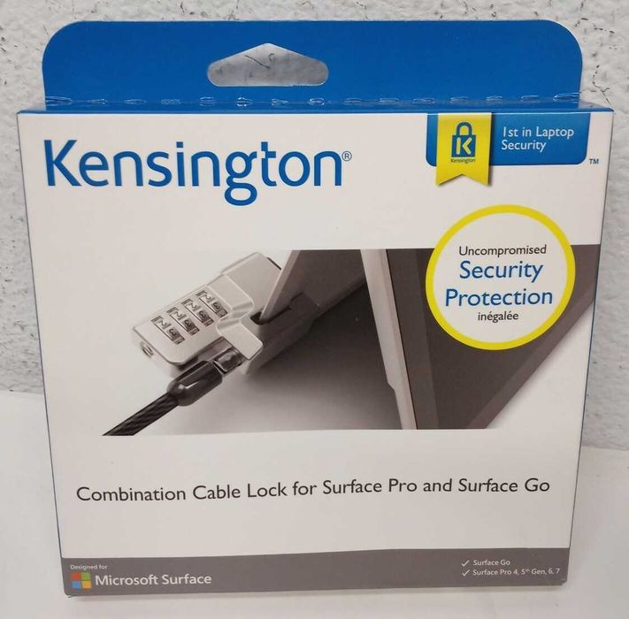 Cadeado com Combinação para Microsoft Surface