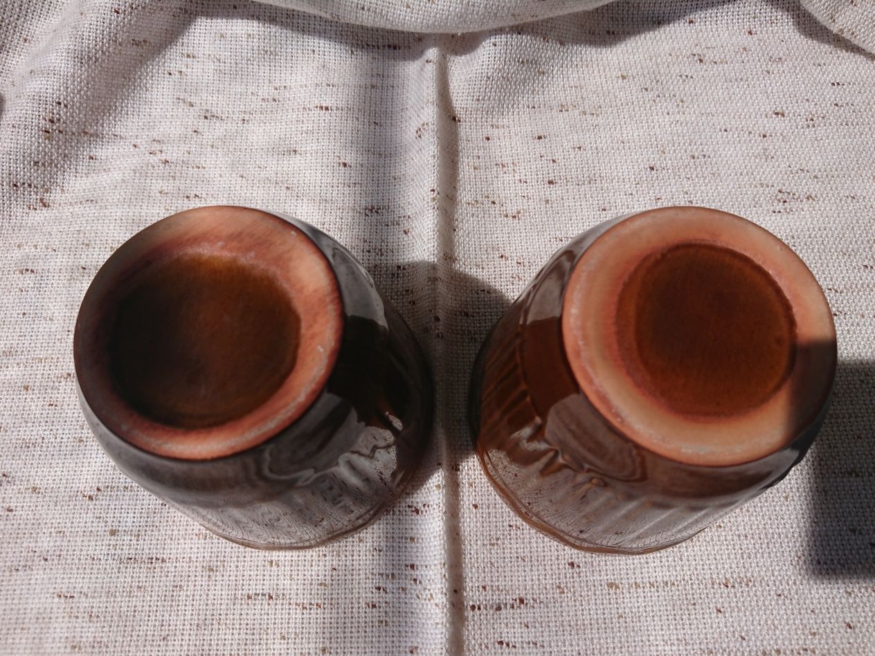 Горщики, кружки без ручки, стаканы, горшки 2 штуки. Керамика