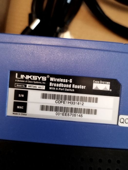 Modem Linksys niebieski