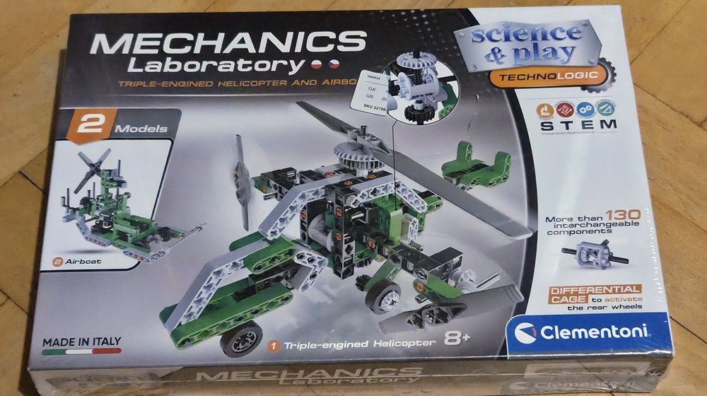 Mechanics laboratory helikopter clementoni model technik