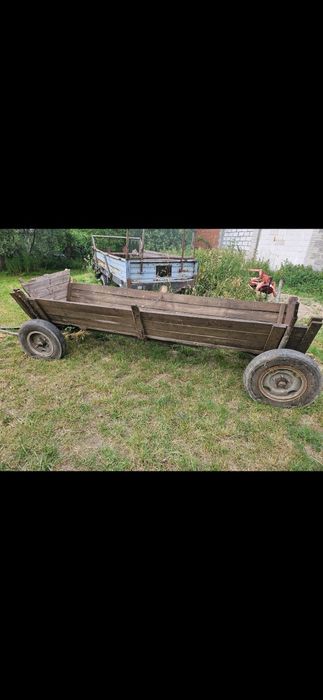 Wóz z dyszlem konny do ciągnika