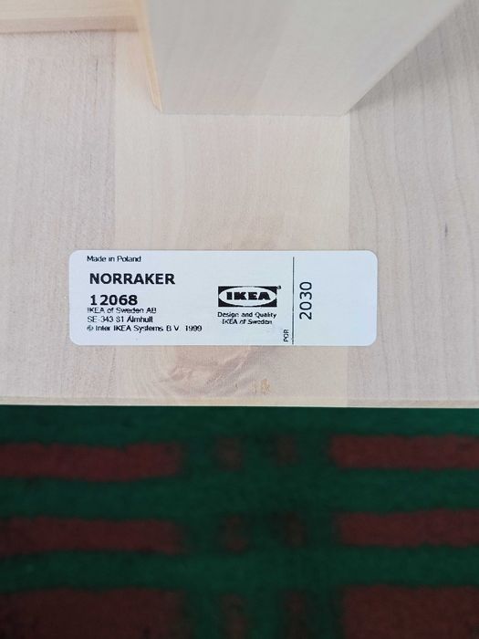 stol jasny z drewna brzozowego