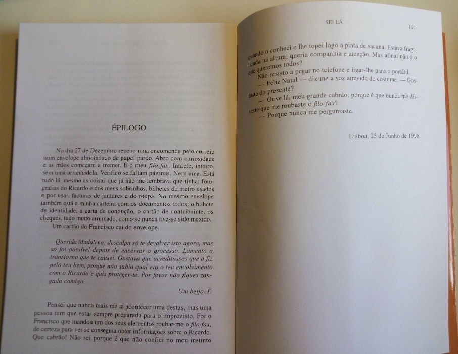 "Sei Lá" Margarida Rebelo Pinto, Col Letras D'Hoje, 15ª Ed. DIFEL 1999