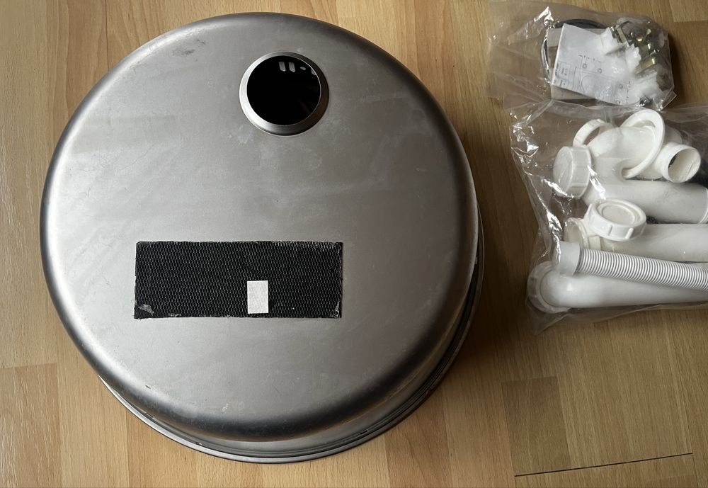 Alveus zlewozmywak okrągły nowy 45x15 satynowy