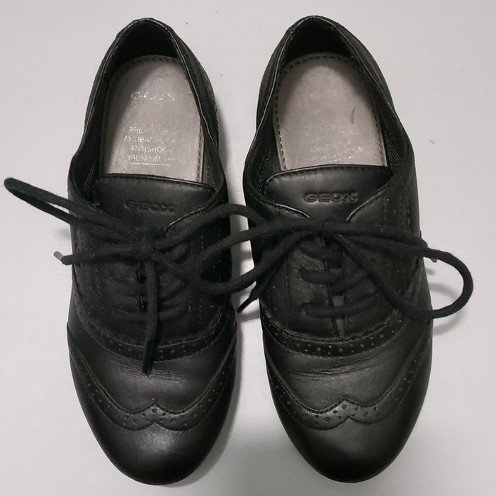 Туфли кожаные дышащие GEOX черевики для мальчика