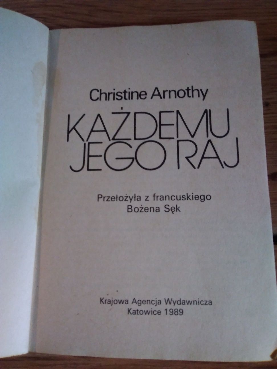 Każdemu jego raj.