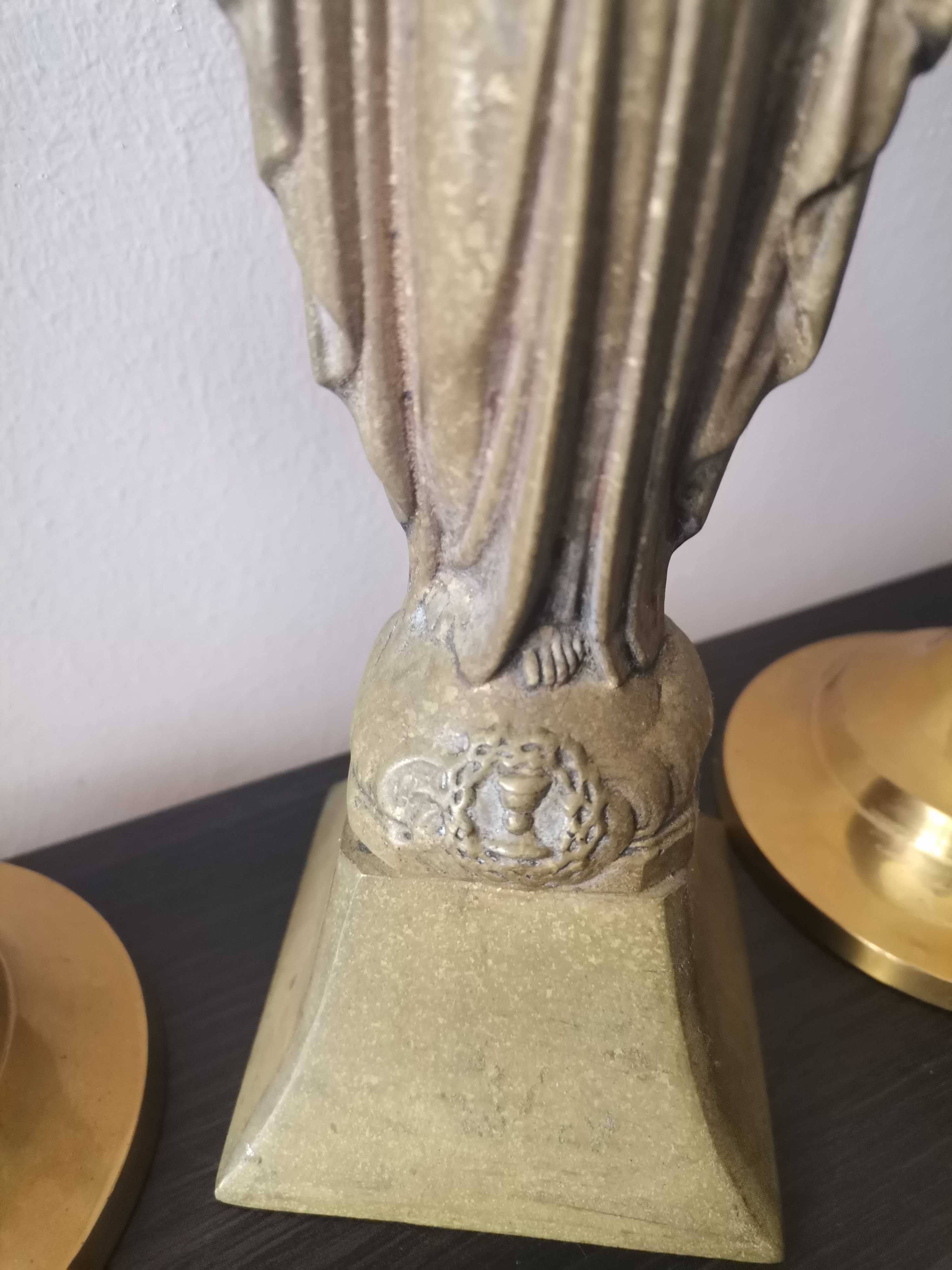 Figura Jezusa - mosiądz początek XX wieku - Bretania