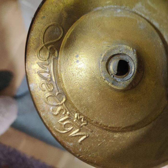 Подсвечники бронзовые, подсвечник с зеркалом, Скандинавия