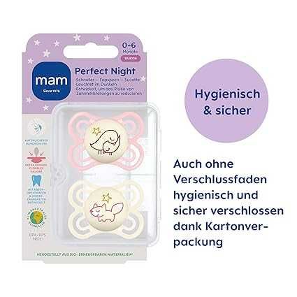 MAM Perfect Night smoczek dla niemowląt 0-6 miesięcy