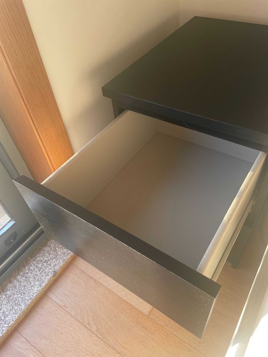 Mesa de cabeceira MALM preta x2