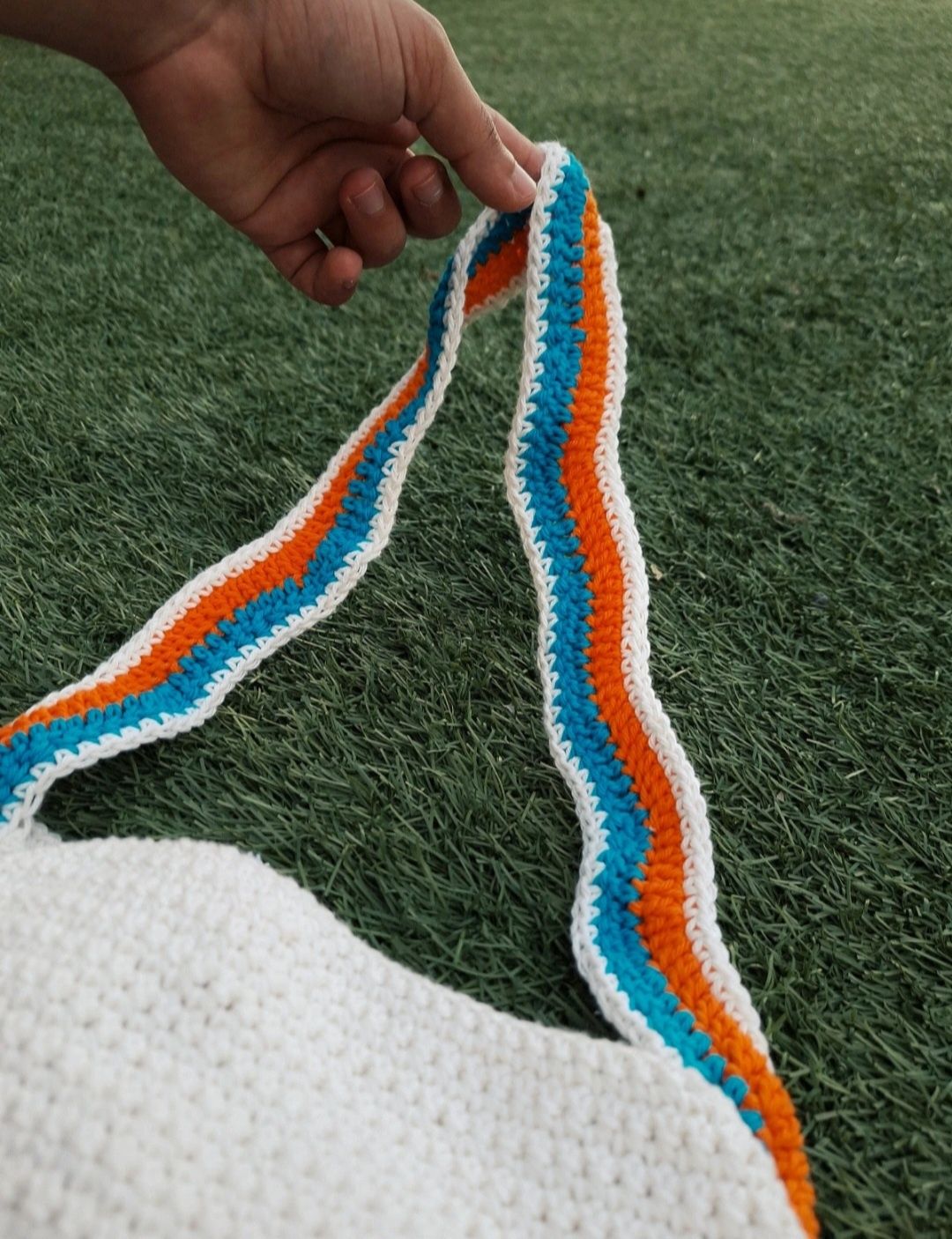 Mala arco iris crochet