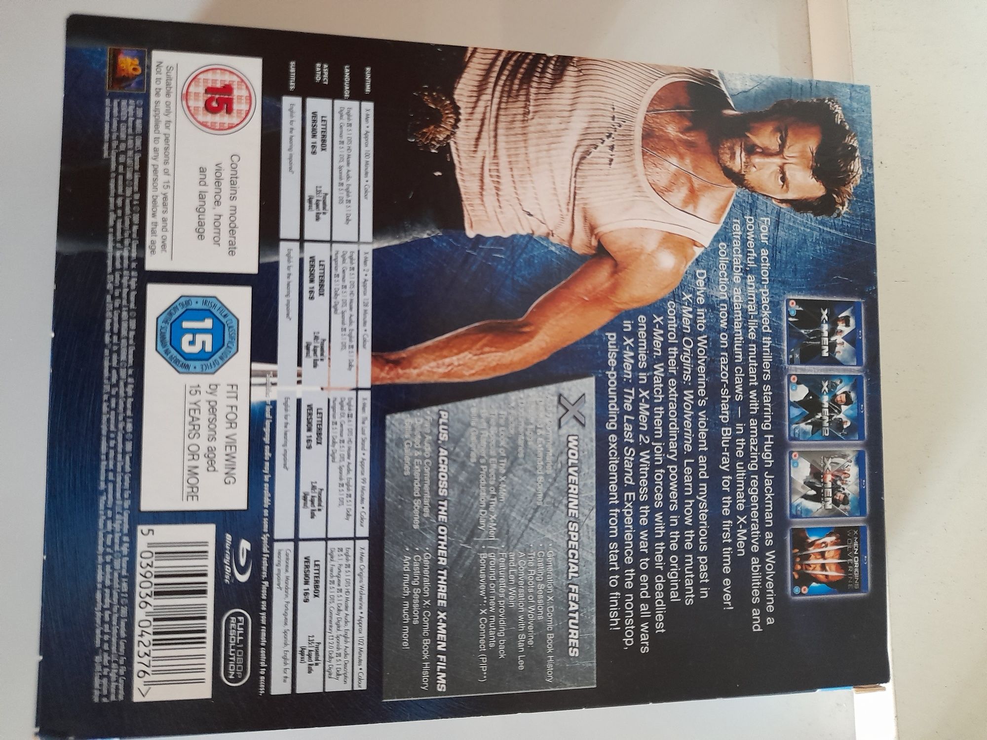 Vendo Quadrologia em blu-ray X-MEN, estado novo.