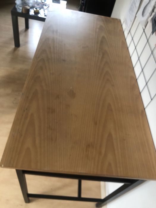 Biurko metal sklejka z  Prl używane