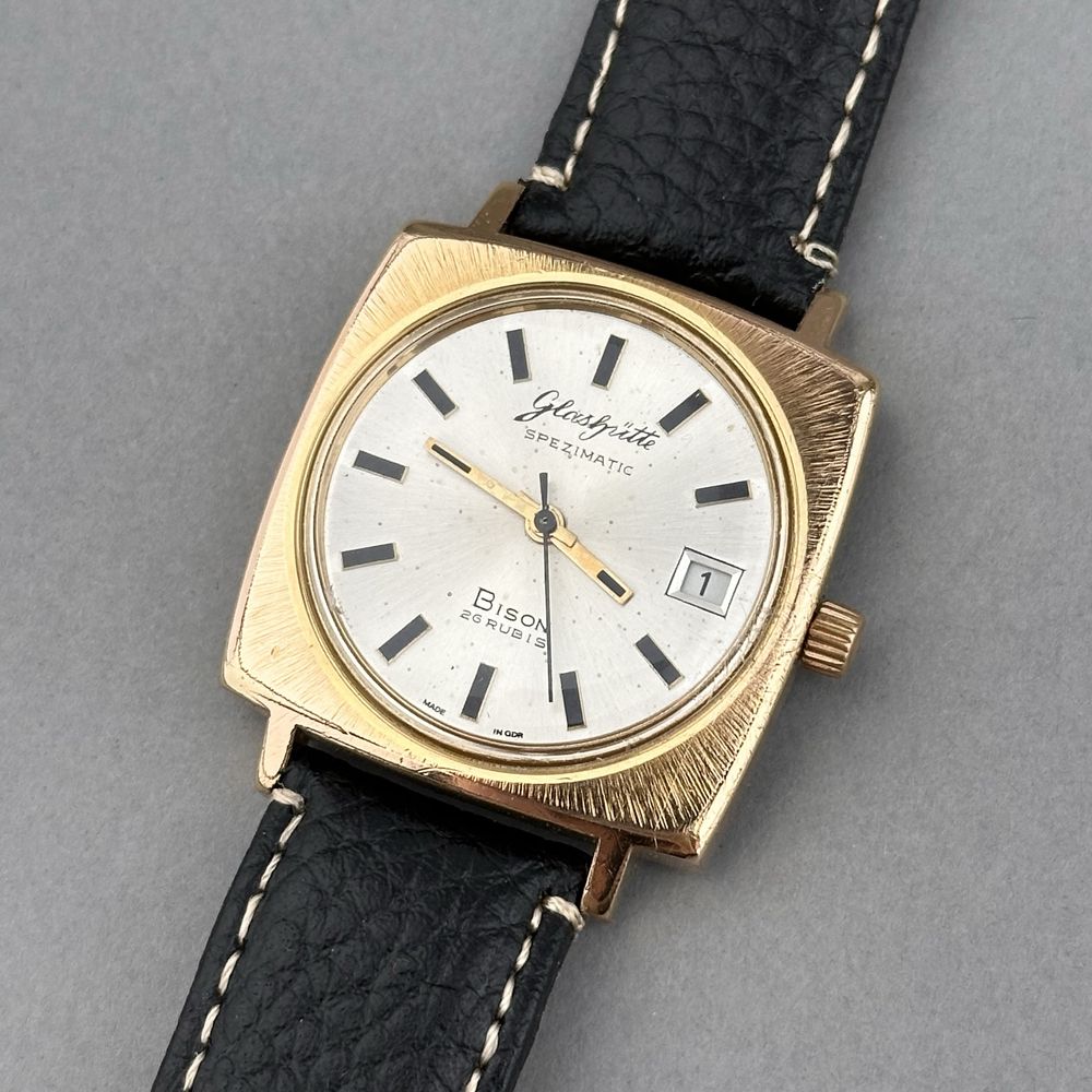 Zegarek vintage Glashütte Spezimat – DDR | jasna tarcza | automatyczny
