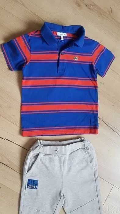 Komplet r.116 Lacoste Tom Tailor spodnie dresowe r.116 Coccodrillo