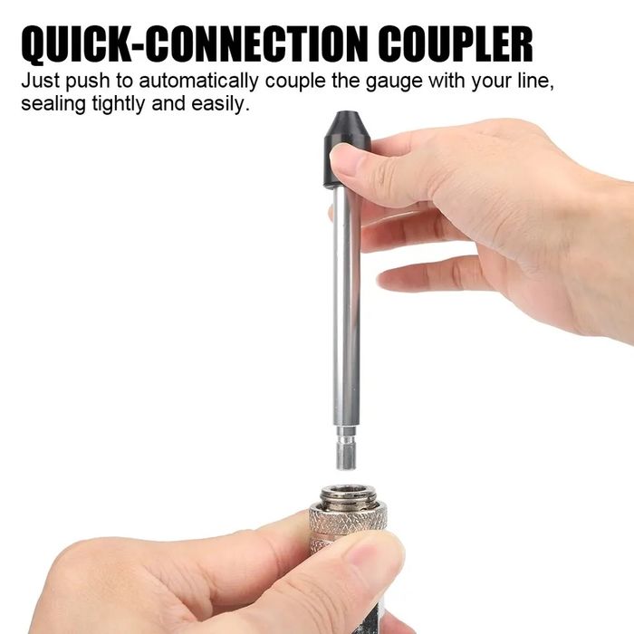 Medidor de compressão para motores a gasolina com conectores para vela