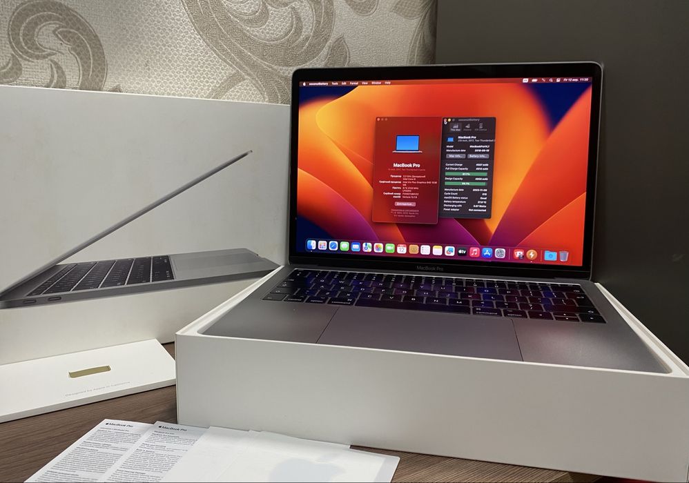 Apple MacBook Pro 13 2017(2018) retina 95% 8/128 a1708 core i5 ноутбук