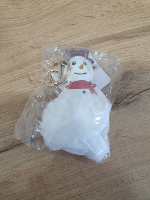 Breloczek Bałwanek z puszkiem 11cm Eloy