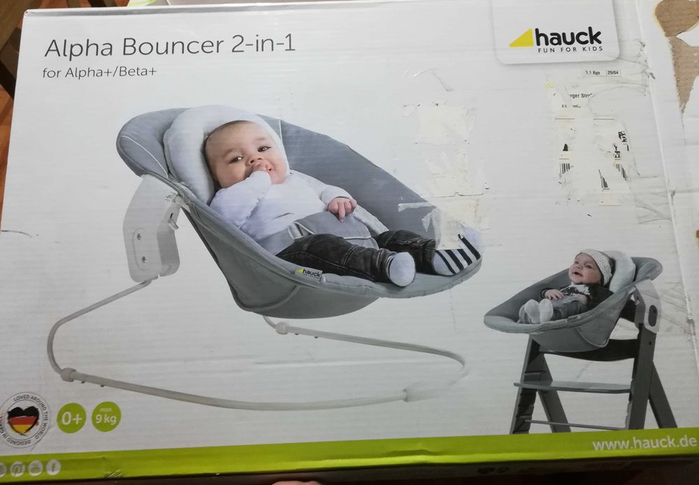 Leżaczek bujaczek Hauck Alpha Bouncer 2 w1