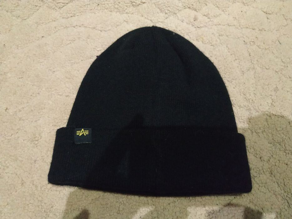 Мужская шапка и бафф горлышко комплект alpha industries 3d beanie orig