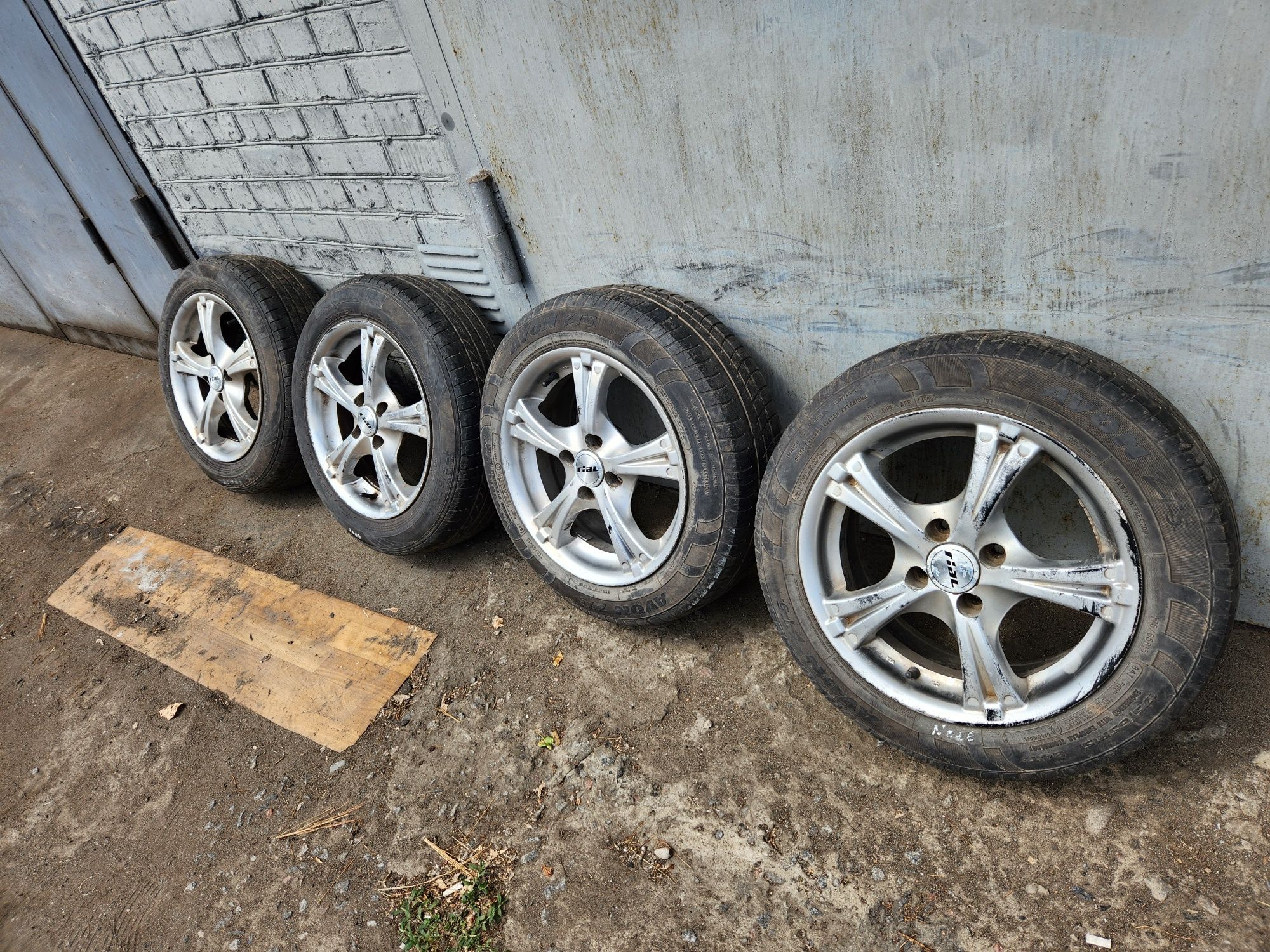 9*Продам диски з гумою r15 Rial 4×100 Lanos Accent Note Aveo ВАЗ Sens