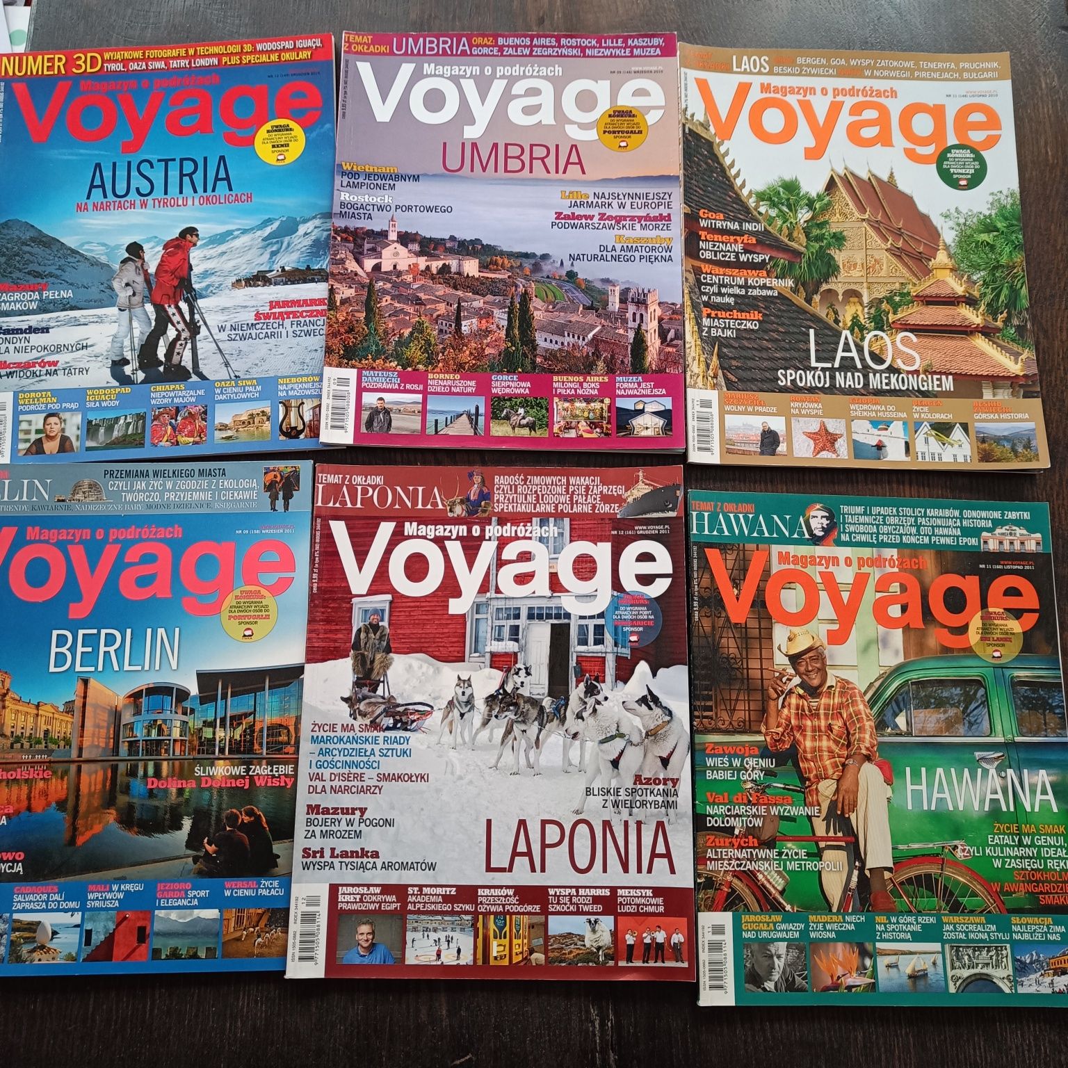 Magazyn o podróżach Voyage 2010 i 2011