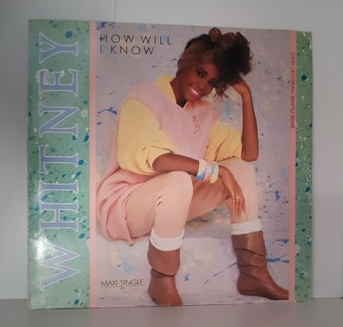 Whitney Houston LP How Will I Know Maxi Singiel Europe (NM/VG+)