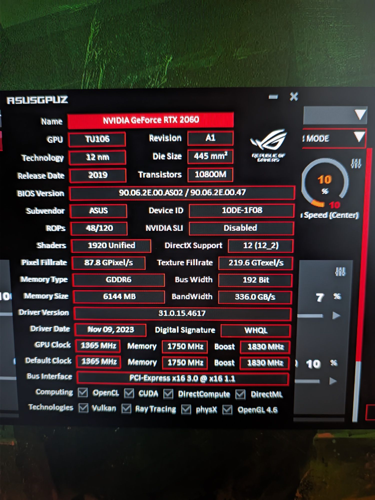 Відеокарта Asus GeForce RTX 2060 ROG Strix Gaming OC 6GB