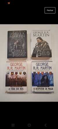 4 primeiros volumes "guerra dos tronos"