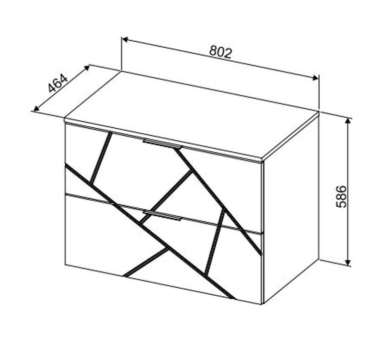Nowa szafka pod umywalkę 80 cm