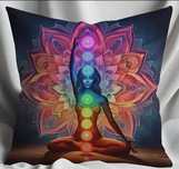 Capa de Almofada Meditação/Chakras