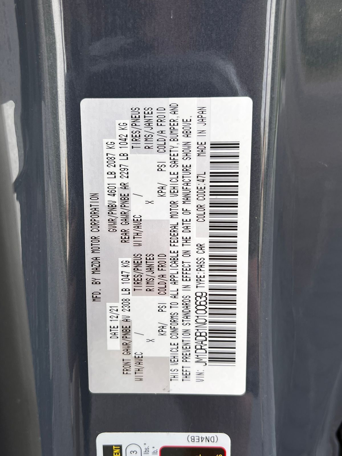 Mazda Mx-30 Premium Plus 2022 Gray