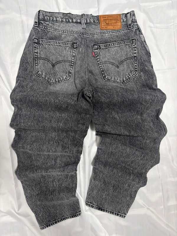 Męskie spodnie jeansowe Levi's 562 W32 L32 czarne denim vintage
