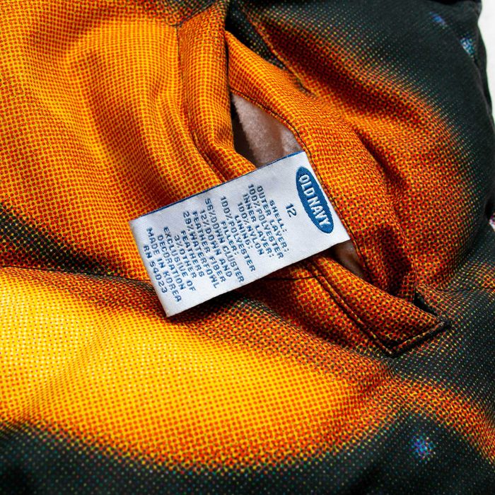 Bezrękawnik puchowy dwustronny Kosmos print S