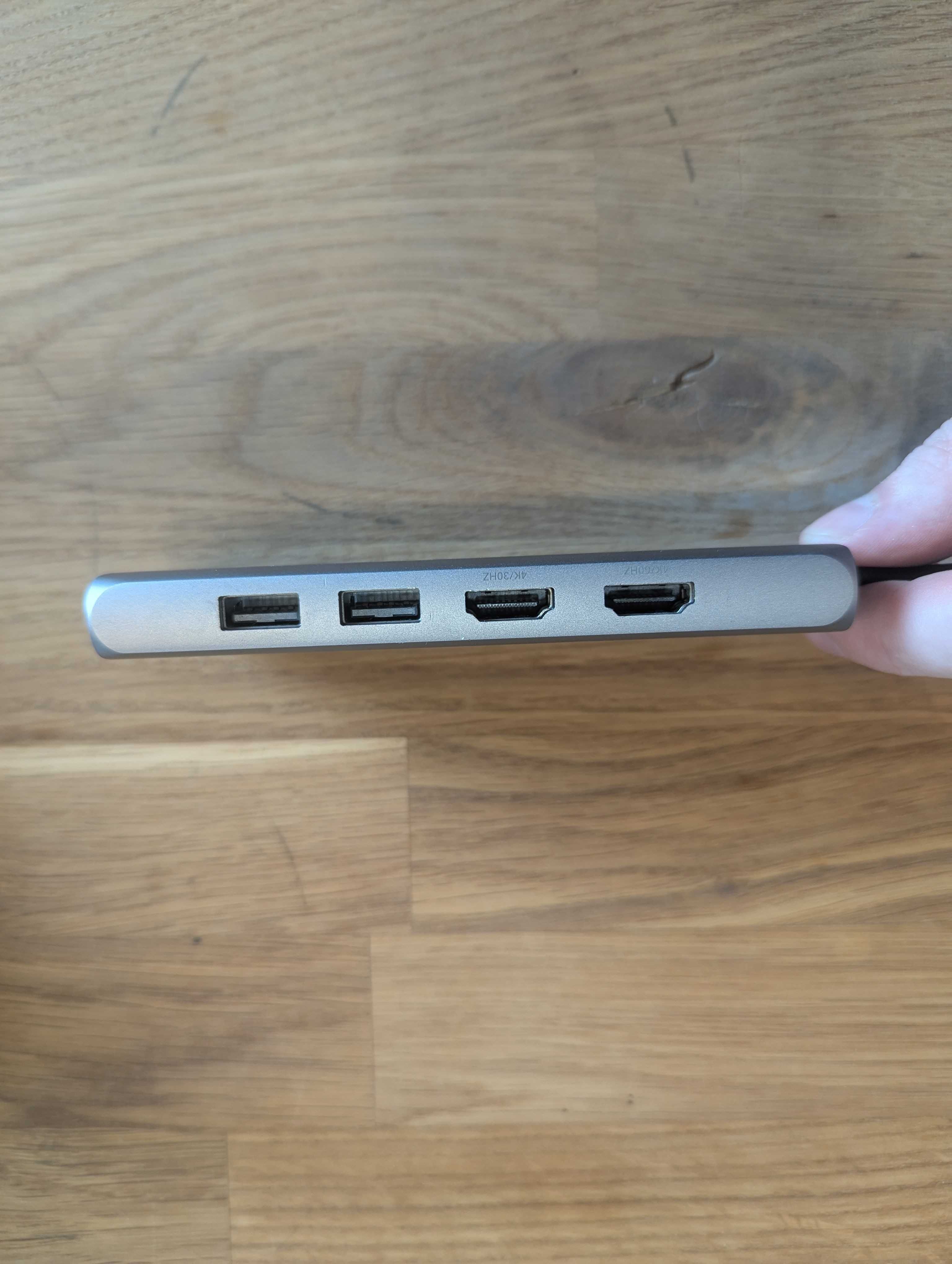Hub Satechi Dual Multimedia Adapter do MacBooka (2xHDMI, USB-C)