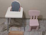 Kit Cadeira Refeicoes Crianca + Banco