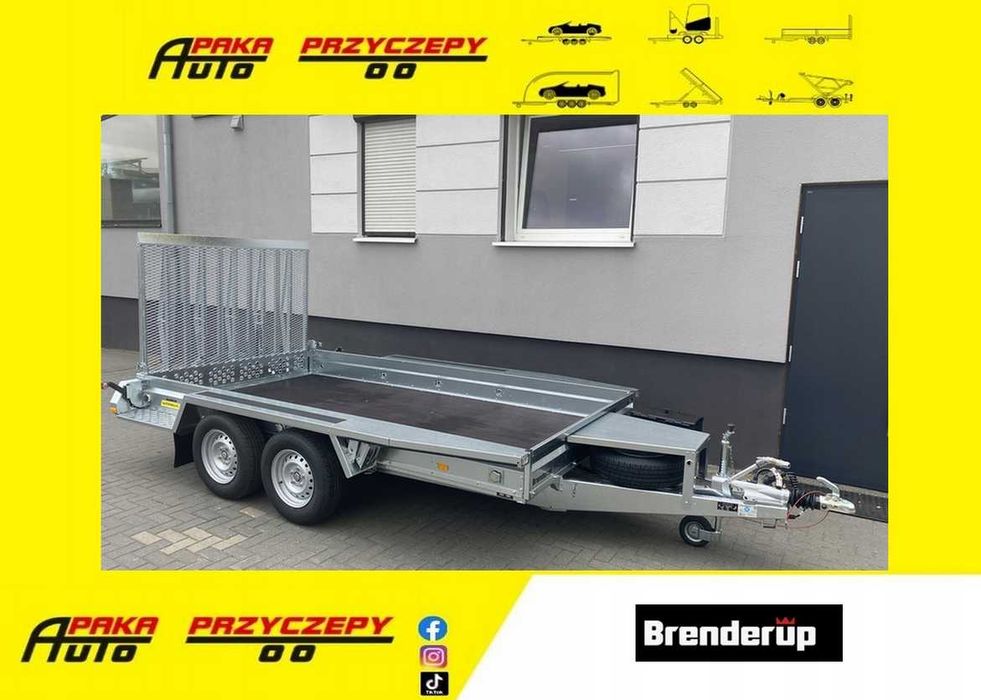 PRZYCZEPA BRENDERUP MT3651 pod koparkę 3500Kg skrzynka GRATIS
