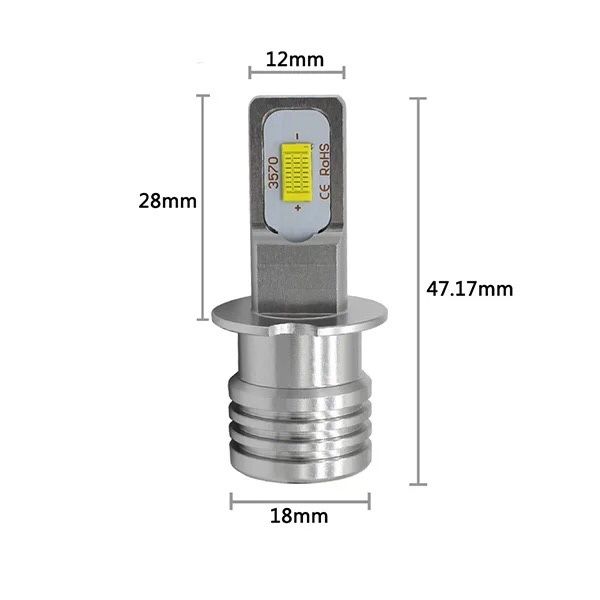 Kit Led H7 H1 e H3 160w 8000Lm
