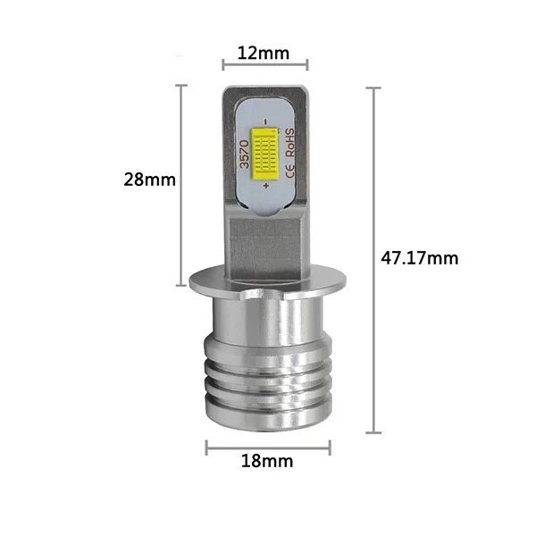 Kit Led H7 H1 e H3 160w 10,000Lm