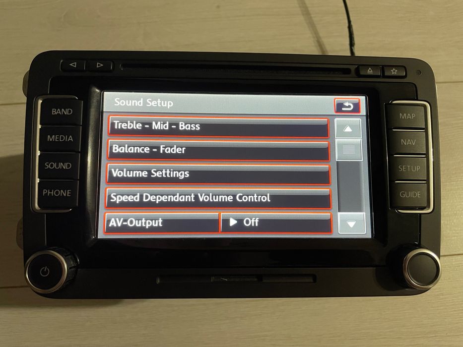 Магнітола VW RNS 510 з кодом Passat B6 B7 CC Golf 6 Jetta Tiguan Caddy