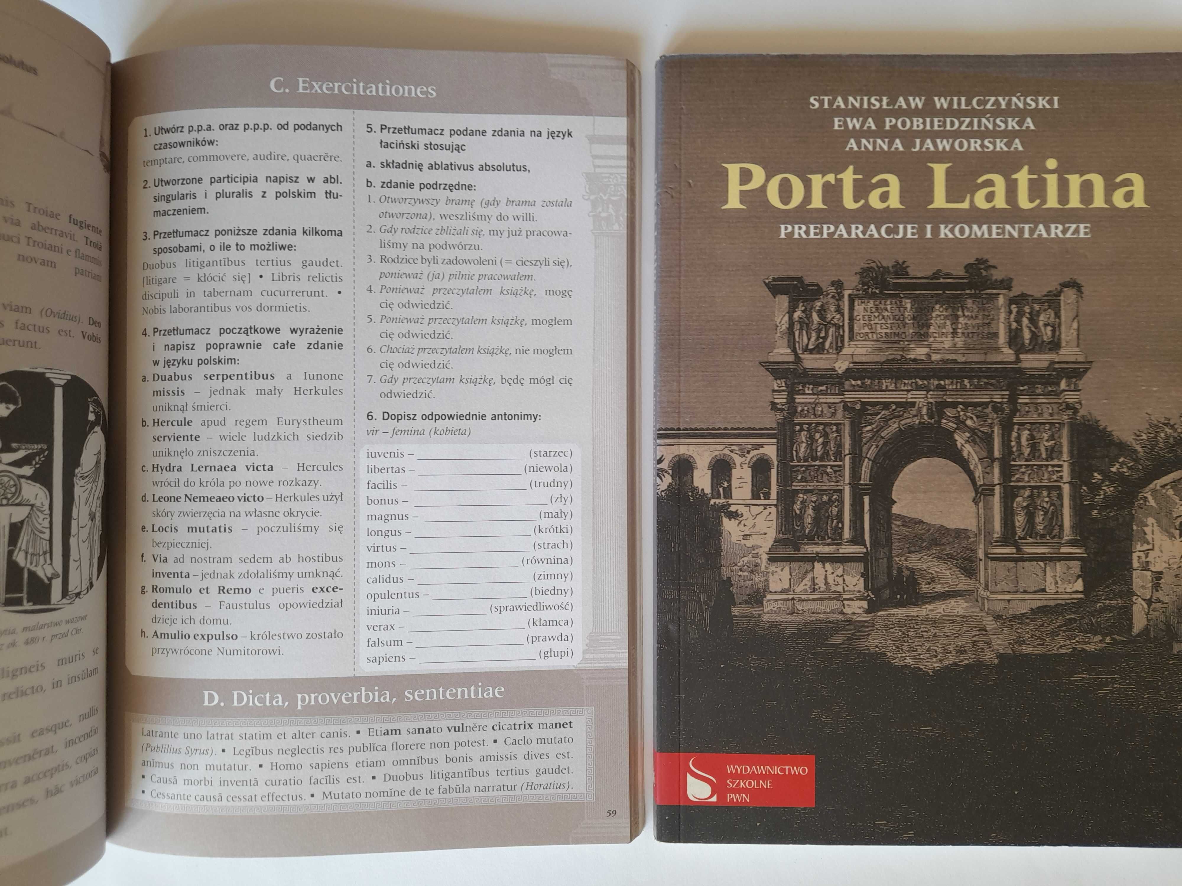 PORTA LATINA. Podręcznik + Preparacje i komentarze - Wilczyński