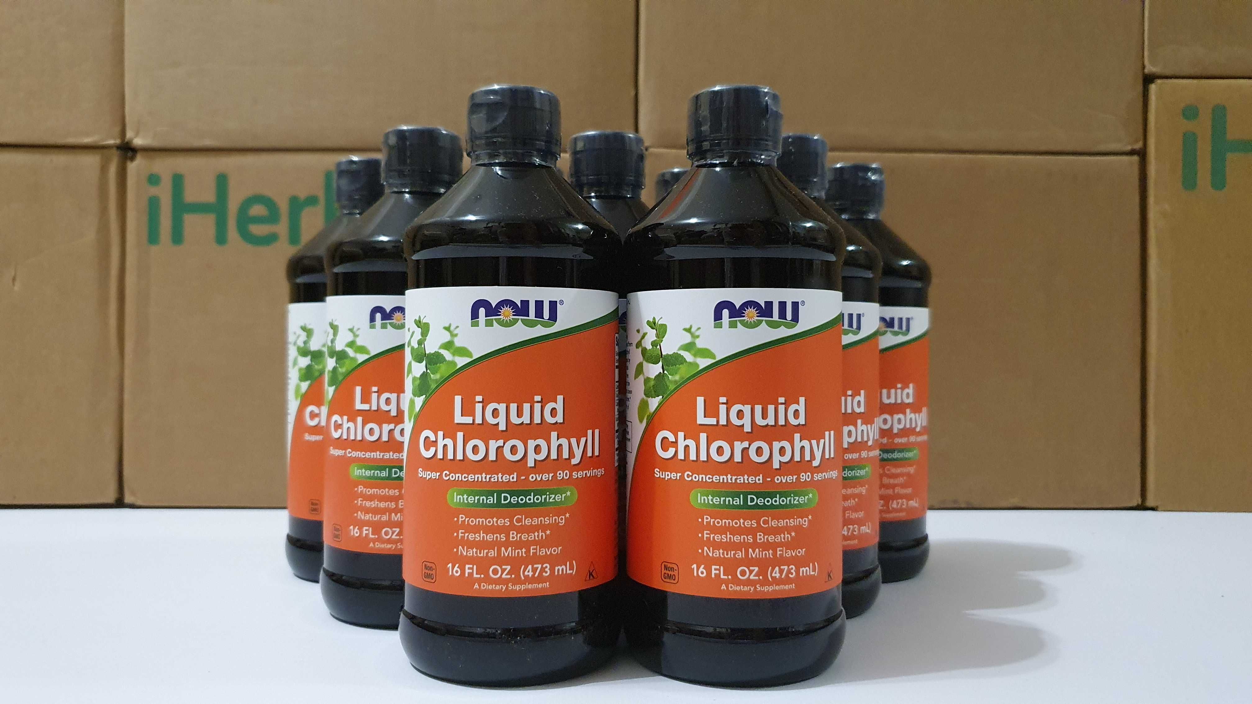 NOW Foods Liquid Chlorophyll. Рідкий хлорофіл з ароматом м’яти, 473 мл