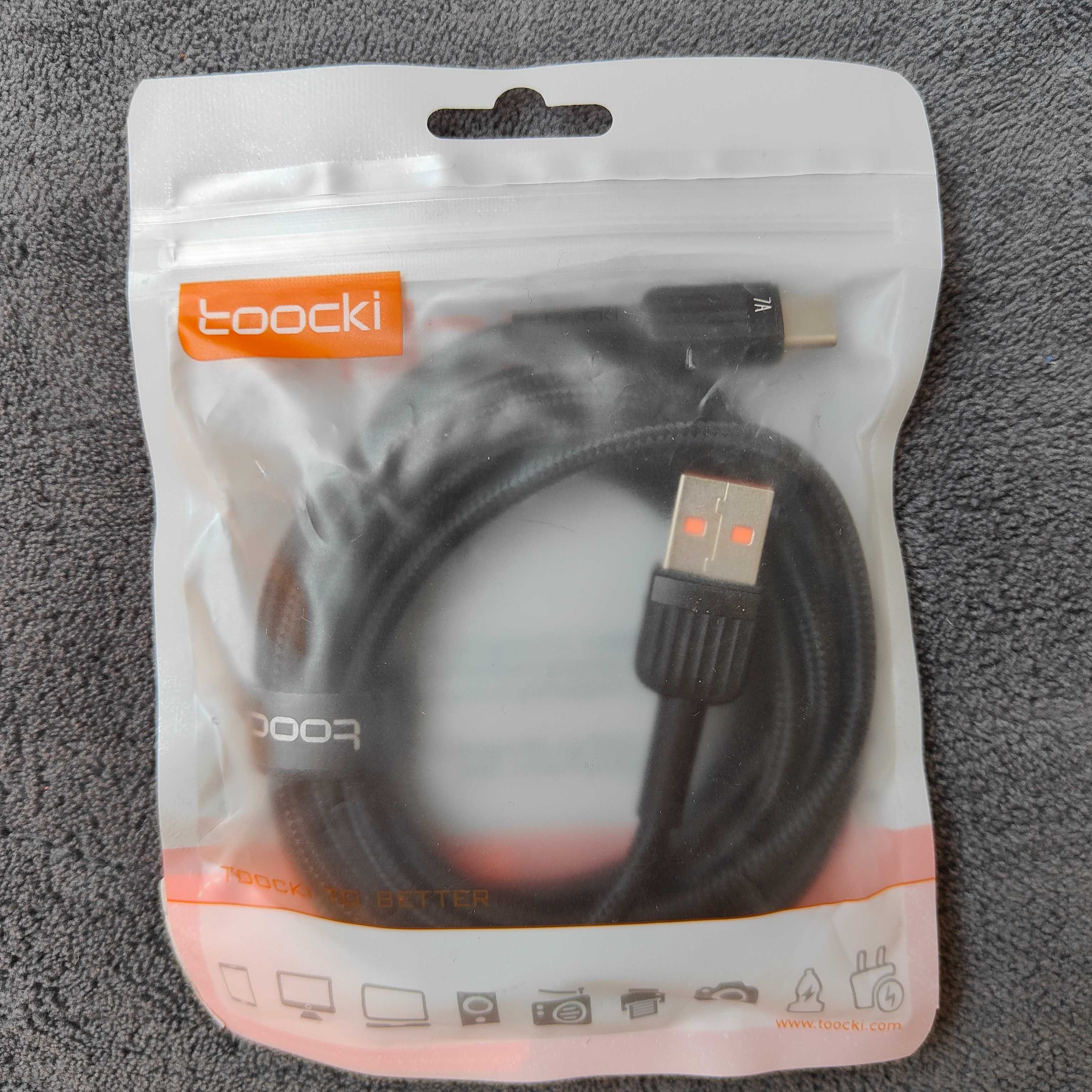 Надійний Кабель для телефону Toocki (USB - Type-C) 100W 7A 1м