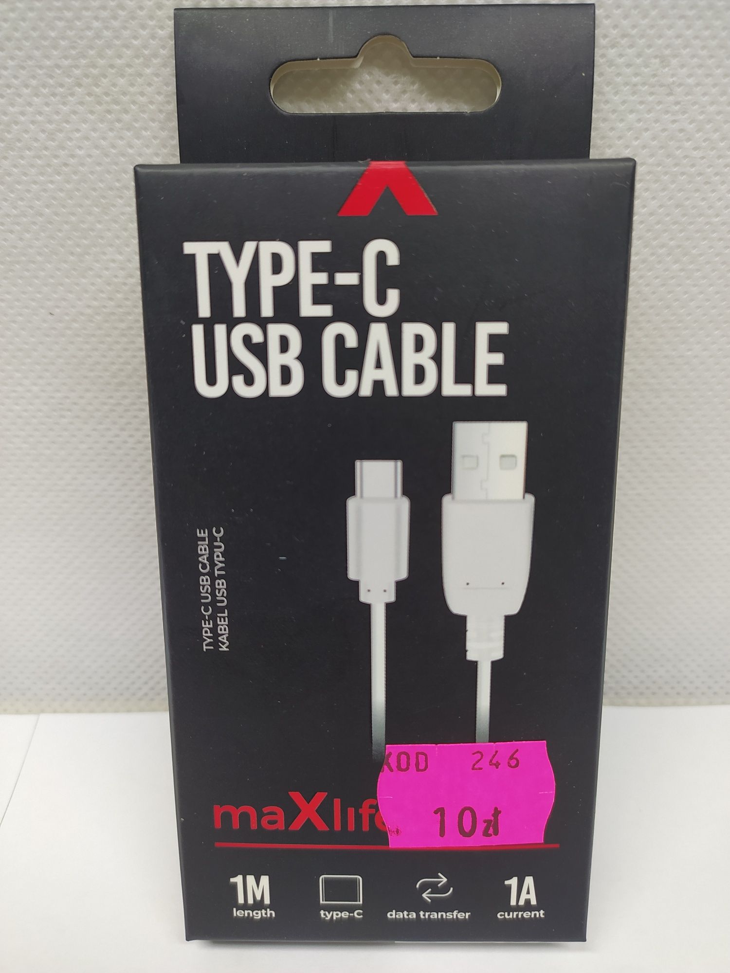 Kabel USB - USB-C 1m 1A Maxlife  Lombard Krosno