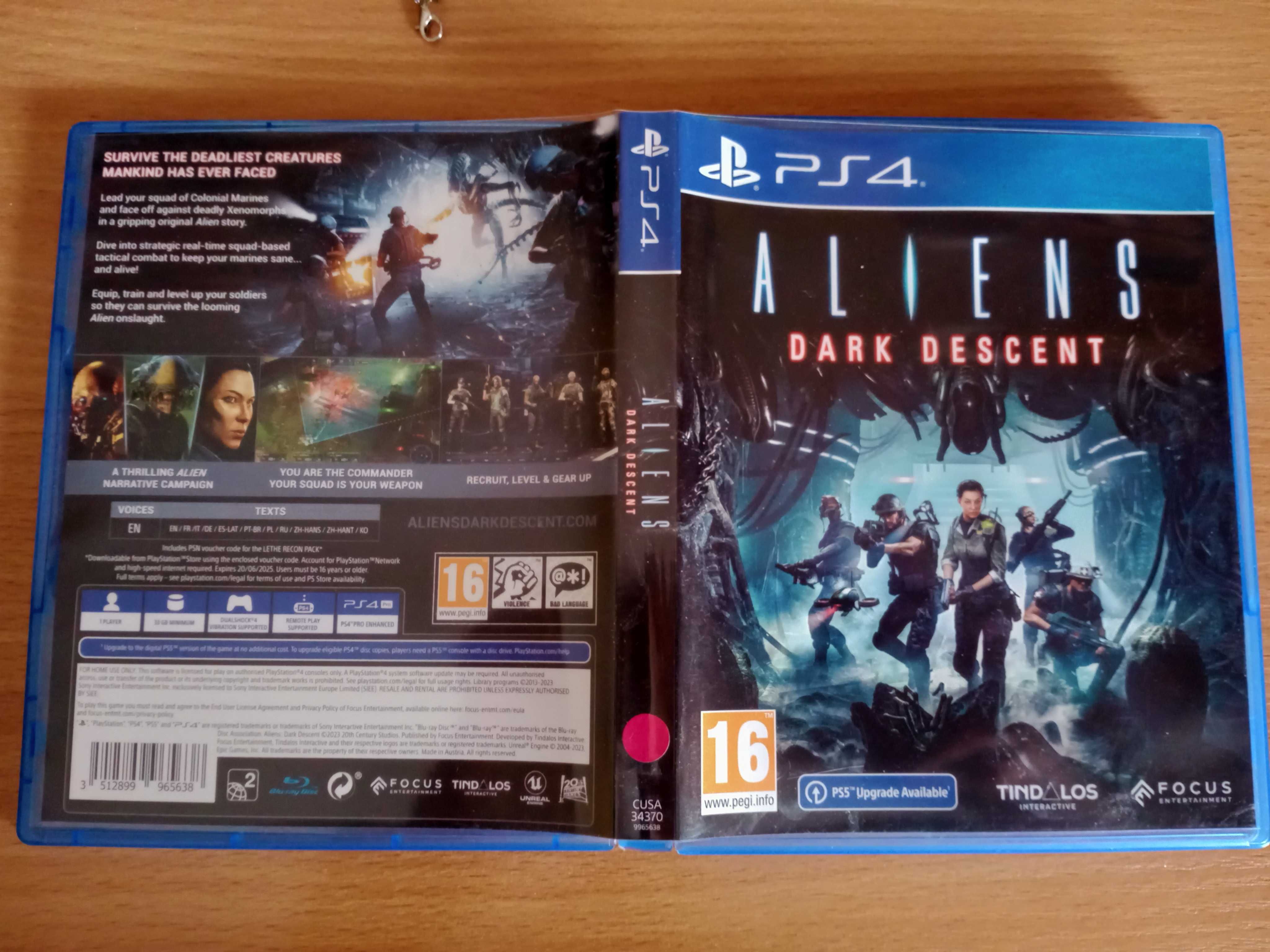 Gra Aliens Dark Descent-PL-PS4-PS5-Jak nowa