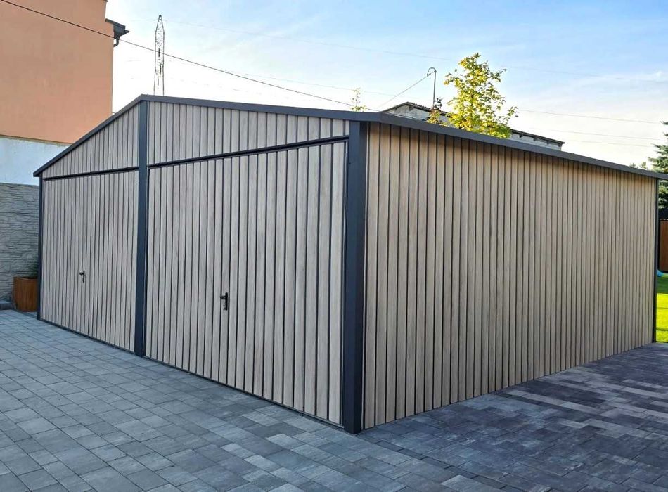 Garaż blaszany 6x6 konstrukcja profil OCYNKOWANY  Cena z dostawą